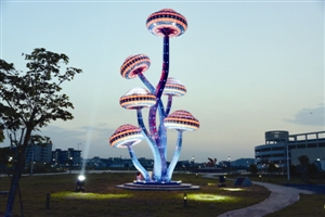 廣州光谷燈光雕塑案例